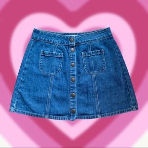 BRANDY MELVILLE DENIM BLUE MINI SKIRT size 26